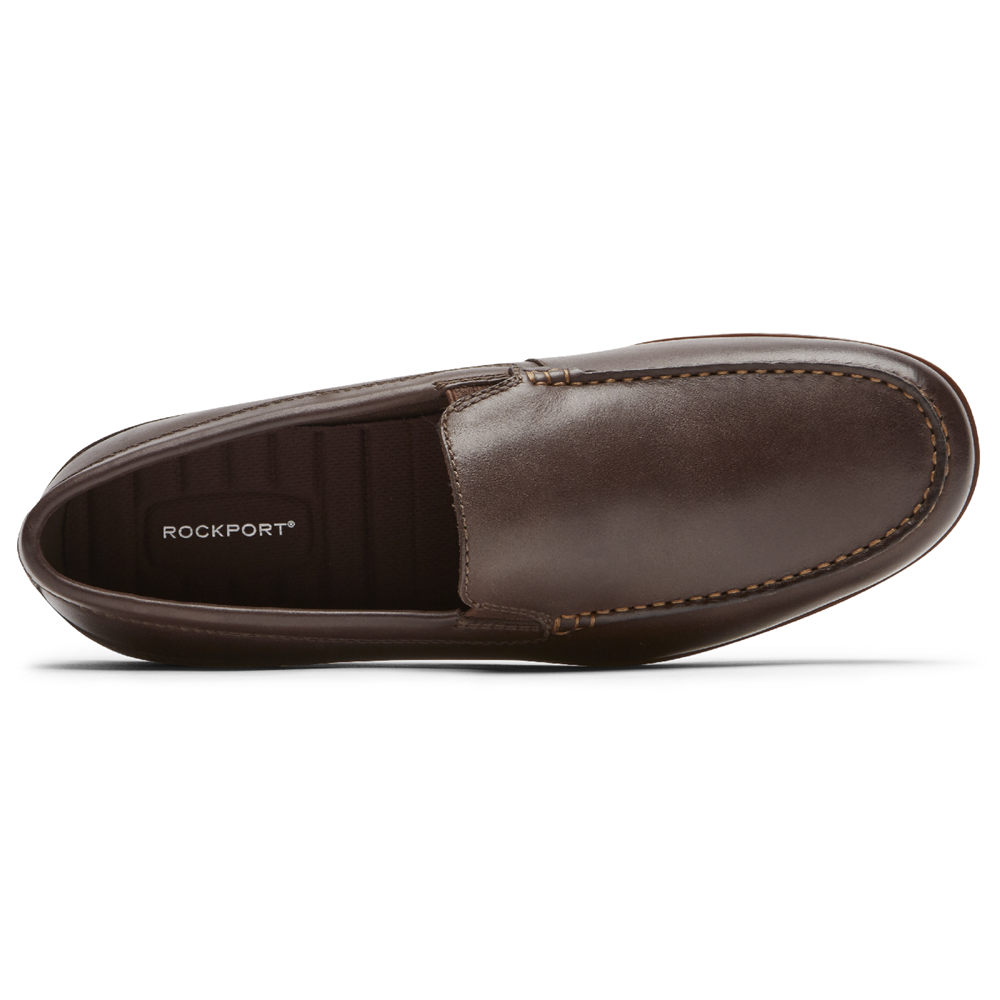 Rockport Slip-Ons Herre Mørke Brune - Malcom Venetian - PHVU64295